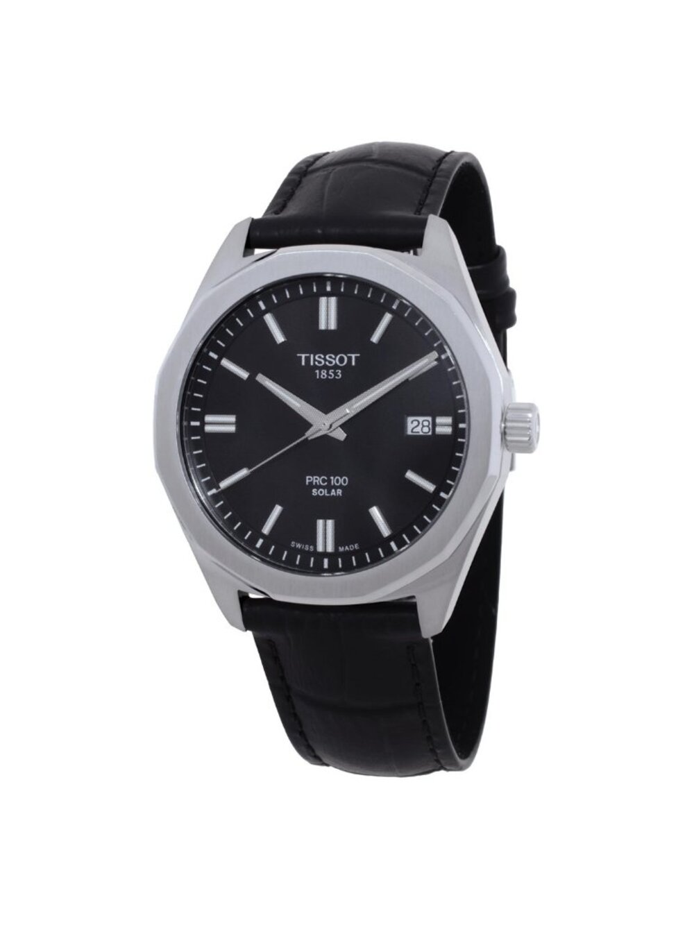 NWT Tissot PRC Quartz Solar Black Dial Men's Watch